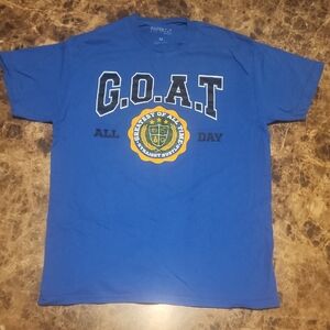 Royal Blue Short Sleeve Tee with Collegiate Crest